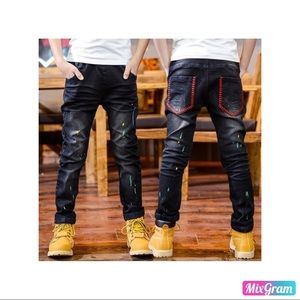 Jeans Red Stitch